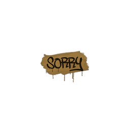 Sealed Graffiti | Sorry (Desert Amber)