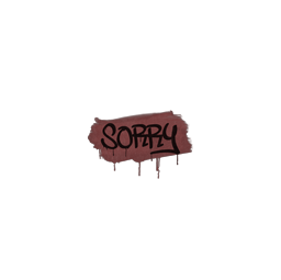 Sealed Graffiti | Sorry (Brick Red)