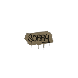 Sealed Graffiti | Sorry (Dust Brown)