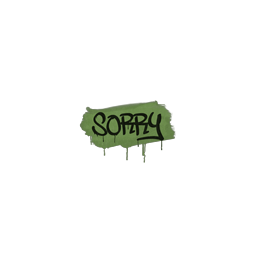 Sealed Graffiti | Sorry (Battle Green)