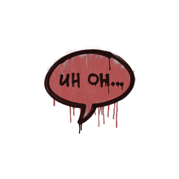 Sealed Graffiti | Uh Oh (Blood Red) image 360x360