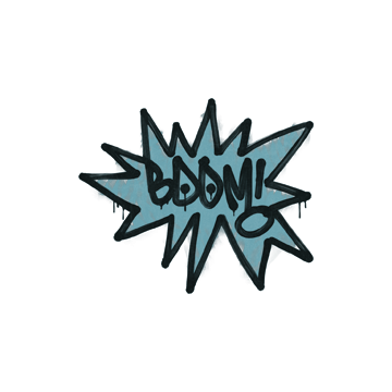 Sealed Graffiti | BOOM (Wire Blue) image 360x360