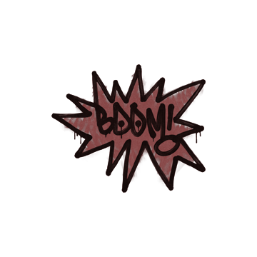 Sealed Graffiti | BOOM (Brick Red) image 360x360