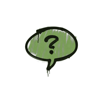 Sealed Graffiti | Question Mark (Battle Green) image 360x360