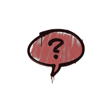 Sealed Graffiti | Question Mark (Blood Red) image 360x360