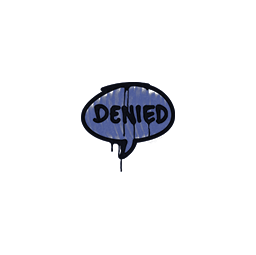 Sealed Graffiti | Denied (SWAT Blue)