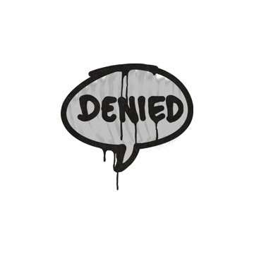 Sealed Graffiti | Denied (Shark White) image 360x360