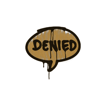 Sealed Graffiti | Denied (Desert Amber) image 360x360