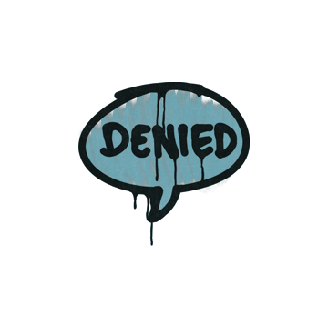 Sealed Graffiti | Denied (Wire Blue) image 360x360