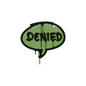 Sealed Graffiti | Denied (Battle Green) image 360x360