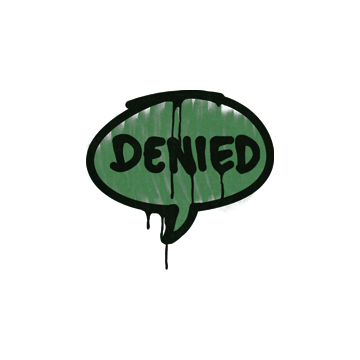 Sealed Graffiti | Denied (Jungle Green) image 360x360