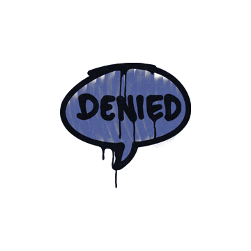 Sealed Graffiti | Denied (SWAT Blue) image 360x360