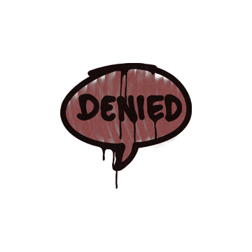 Sealed Graffiti | Denied (Brick Red) image 360x360