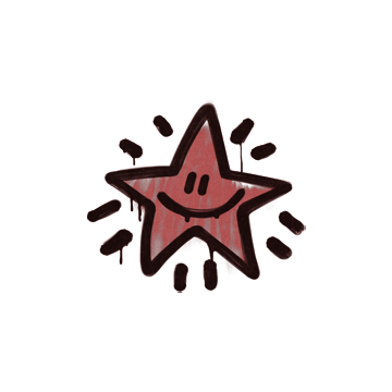 Sealed Graffiti | Shining Star (Blood Red) image 360x360