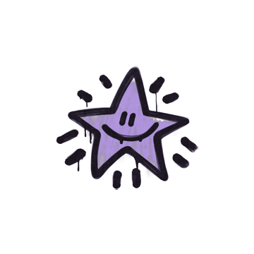 Sealed Graffiti | Shining Star (Violent Violet) image 360x360