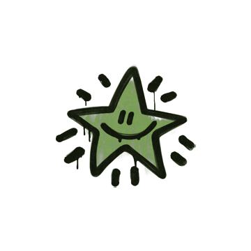 Sealed Graffiti | Shining Star (Battle Green) image 360x360