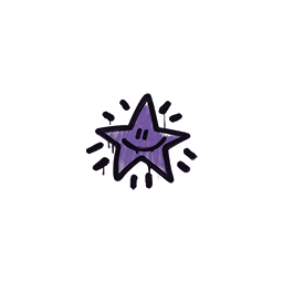 Sealed Graffiti | Shining Star (Monster Purple)