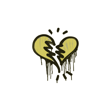 Sealed Graffiti | Broken Heart (Tracer Yellow) image 360x360