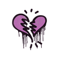 Sealed Graffiti | Broken Heart (Bazooka Pink) image 120x120