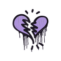 Sealed Graffiti | Broken Heart (Violent Violet) image 120x120