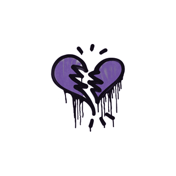 Sealed Graffiti | Broken Heart (Monster Purple) image 360x360