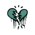 Sealed Graffiti | Broken Heart (Frog Green) image 120x120