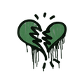 Sealed Graffiti | Broken Heart (Jungle Green) image 120x120