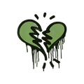 Sealed Graffiti | Broken Heart (Battle Green) image 120x120