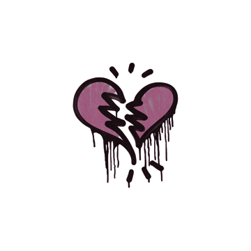 Sealed Graffiti | Broken Heart (Princess Pink) image 360x360