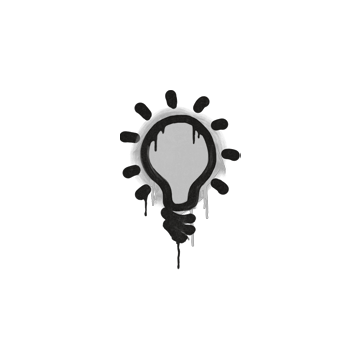 Sealed Graffiti | Lightbulb (Shark White) image 360x360