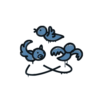 Sealed Graffiti | Dizzy (Monarch Blue) image 360x360