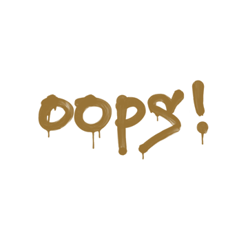Sealed Graffiti | Oops (Desert Amber) image 360x360