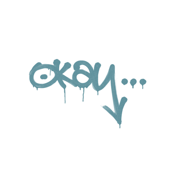 Sealed Graffiti | Okay (Wire Blue) image 360x360