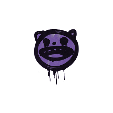 Sealed Graffiti | Happy Cat (Monster Purple) image 360x360