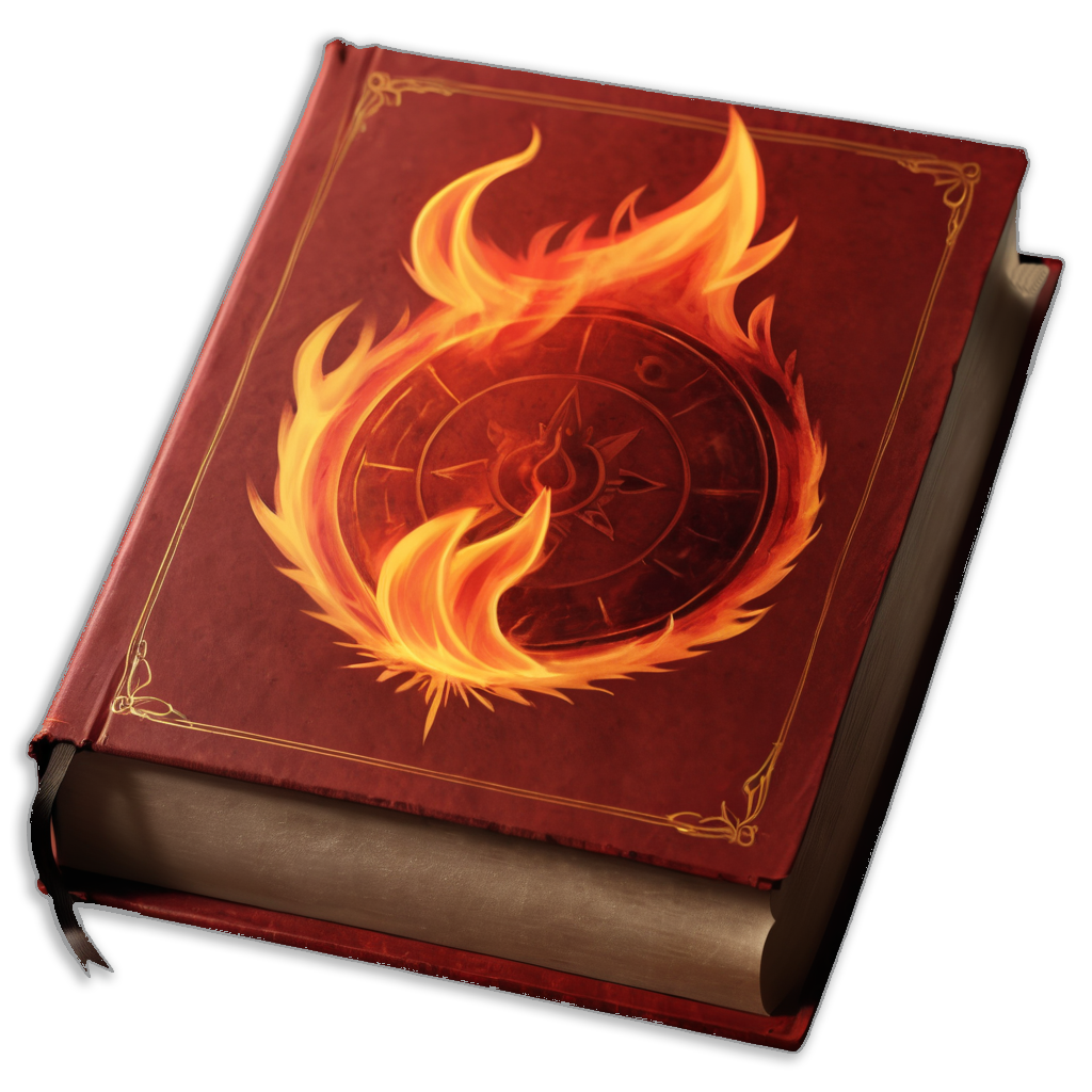 Fire magic spell book