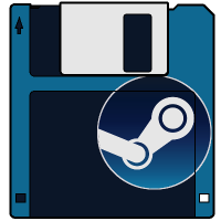 Disk with Steam Sticker