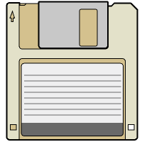 Retro Beige Disk