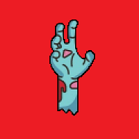 Zombie Hand Decoration (Red)