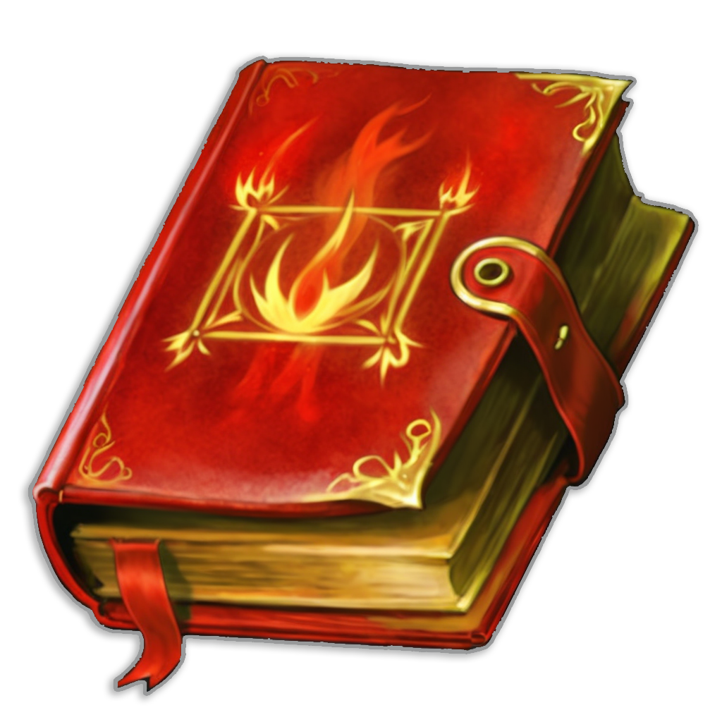 Fire magic spell book