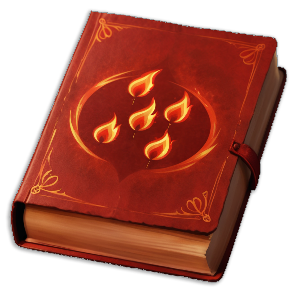 Fire magic spell book