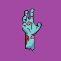 Zombie Hand Decoration (Purple)