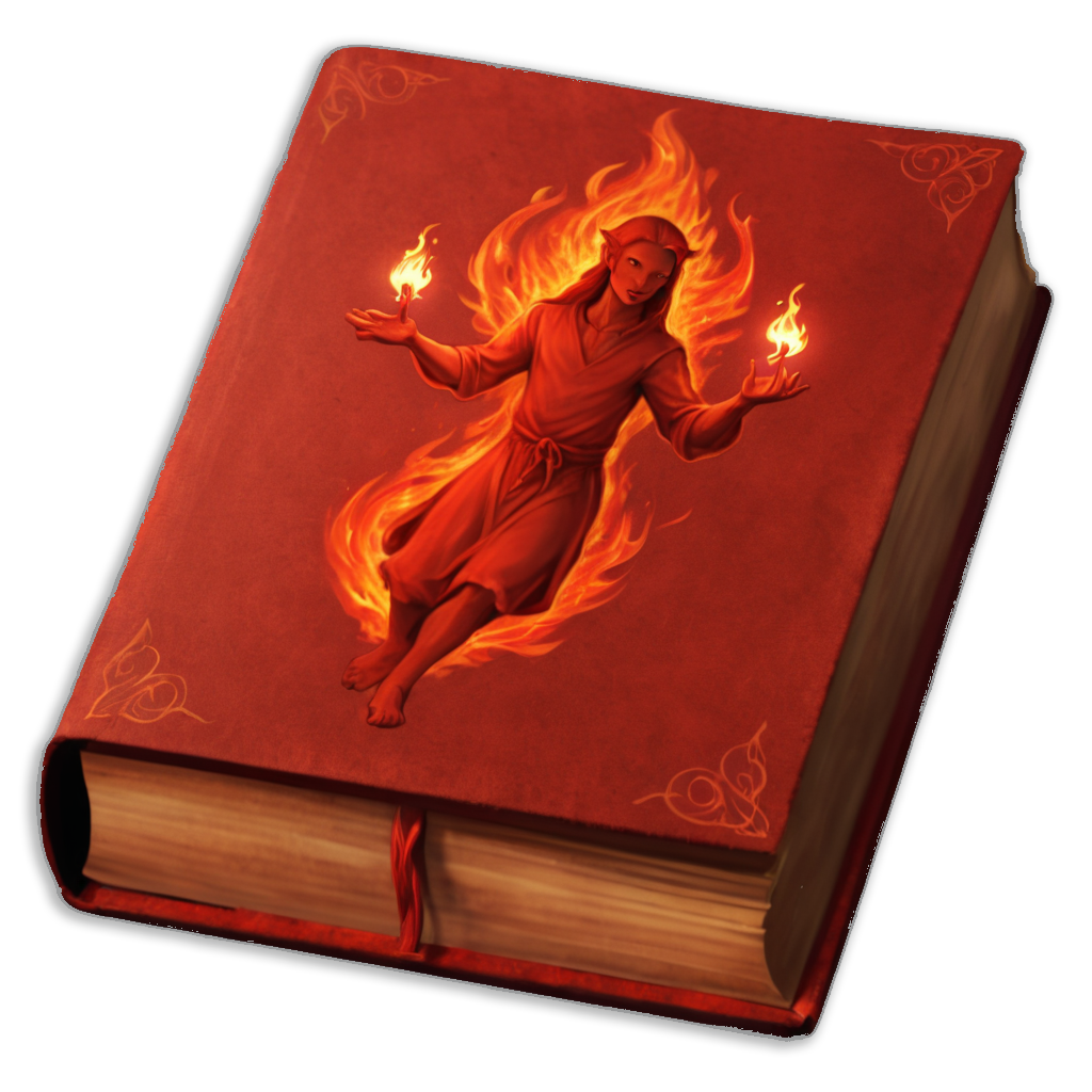 Fire magic spell book