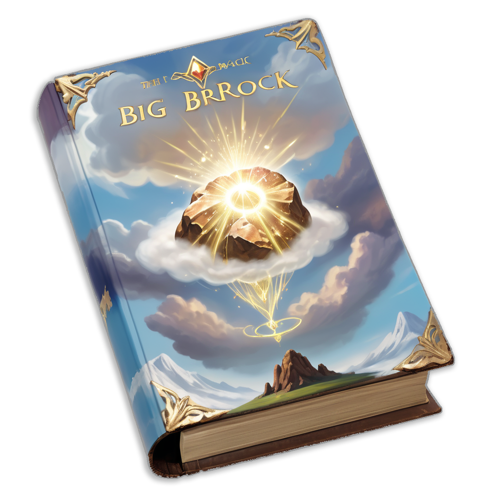 Book with light magic spell