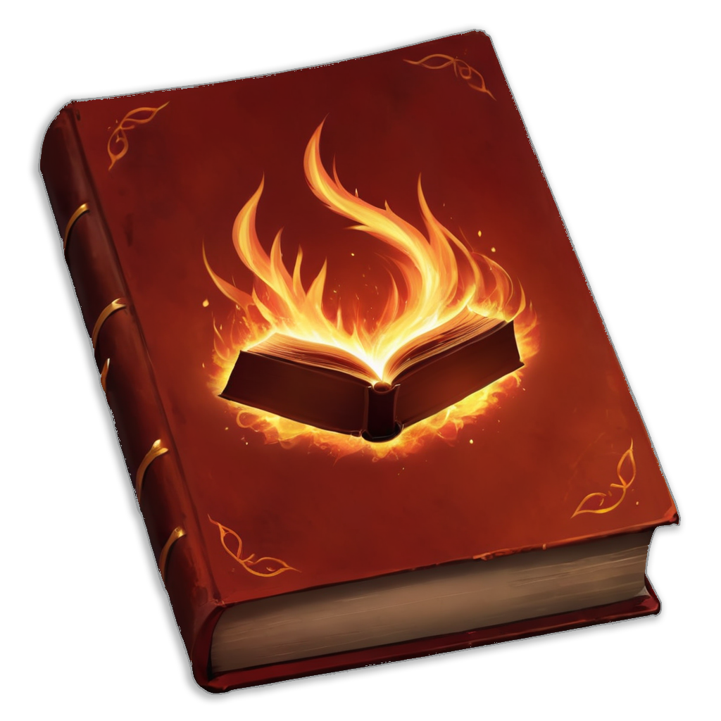 Fire magic spell book