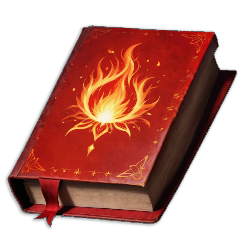 Fire magic spell book