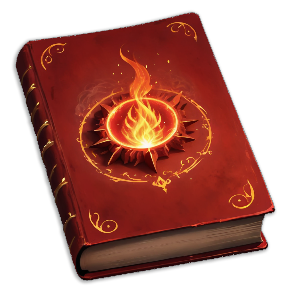 Fire magic spell book