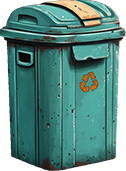 garbage bin