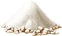 Salt mud block