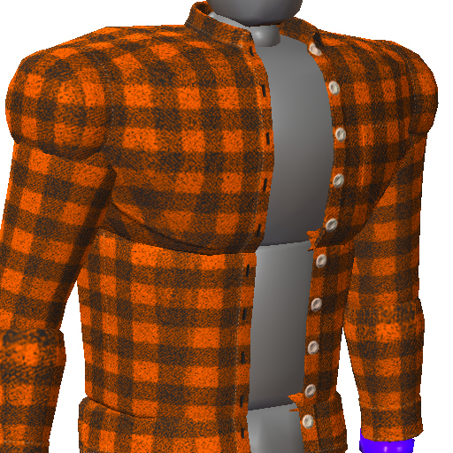 Flannel Shirt (Orange)