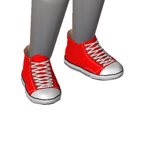 High Top Sneakers (Red)